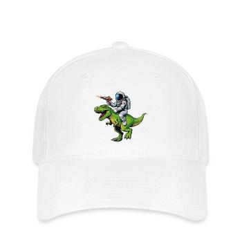 Astronaute sur Dino : Laser Hunt - Casquette Flexfit - blanc - Devant