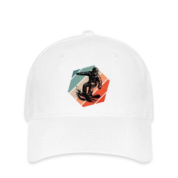 Klares Snowboard Motiv für jeden Tag - Flexfit Cap - Weiß - Vorne