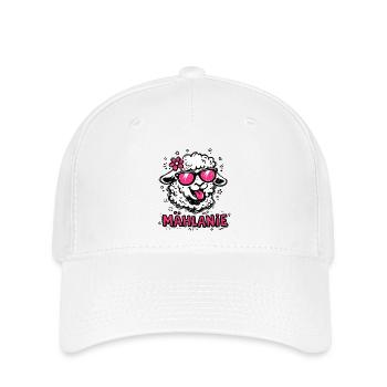 Mählanie Lustiges Schaf Namens Geschenk - Flexfit Cap - Weiß - Vorne