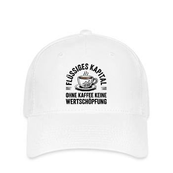 Liquid Capital Coffee – Office Humor - Flexfit Cap - white - Front