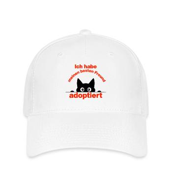 I ADOPTED MY BEST FRIEND! - Flexfit Cap - white - Front