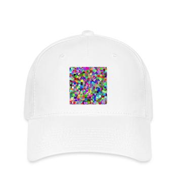 Colorful Squares - Flexfit Cap - white - Front