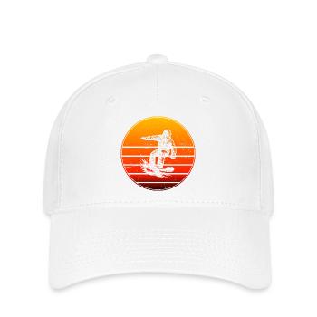 Klares Snowboard Motiv für jeden Tag - Flexfit Cap - Weiß - Vorne