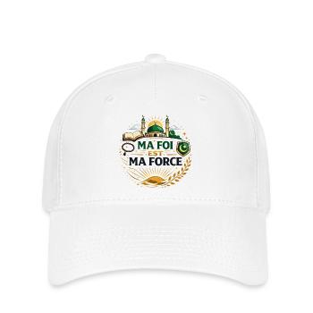 Muslimische religiöse Botschaft, islamische Spiritualität - Flexfit Cap - Weiß - Vorne