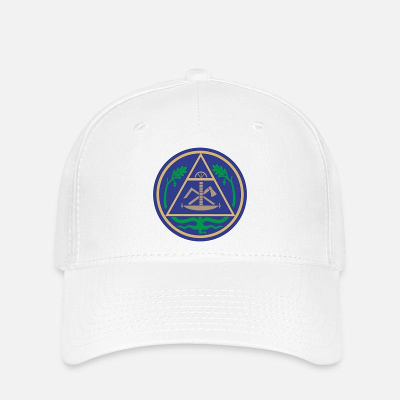 51195_Zimmerer Geometric Triangle Emblem - Flexfit Cap - white