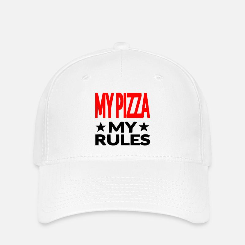 Pizza - Flexfit Cap - Weiß