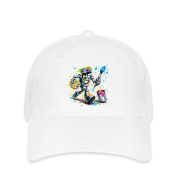 kreativer_Roboter - Flexfit Cap - Weiß - Vorne