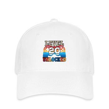 Niveau 20 débloqué - Casquette Flexfit - blanc - Devant