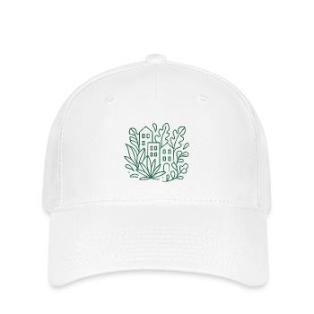 Urbane Linienstadtgärten - Flexfit Cap - Weiß - Vorne