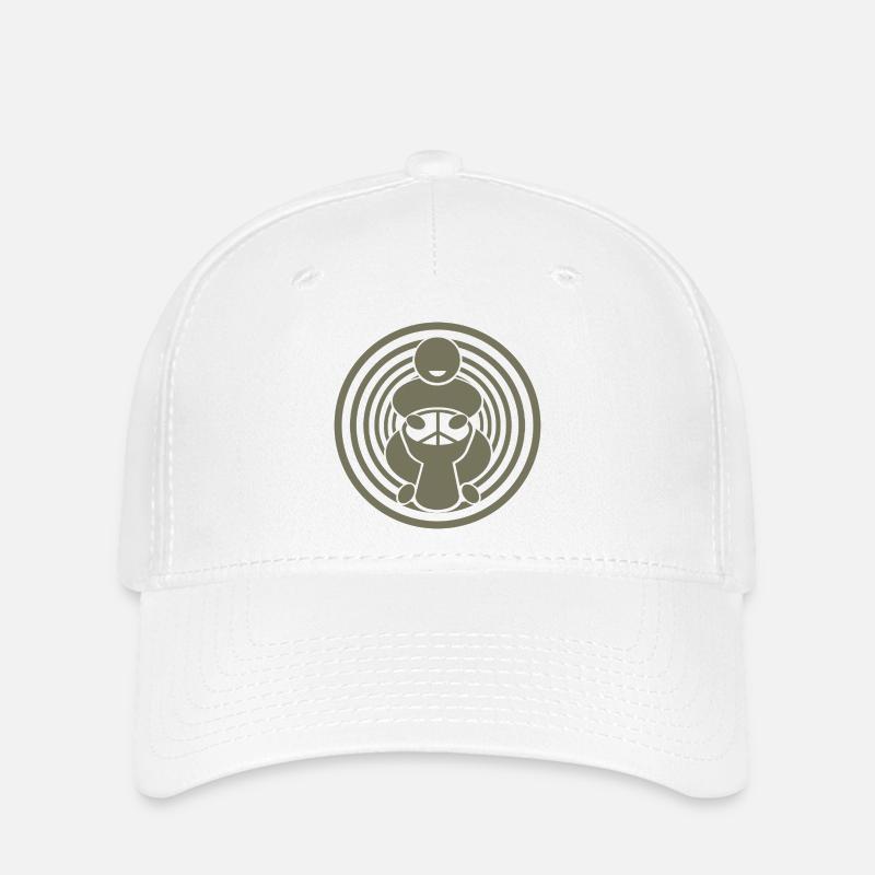 Joueur de djembée - Casquette Flexfit - blanc