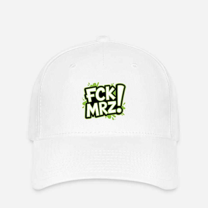 FCK MAR - Anti CDU Meme - Casquette Flexfit - blanc