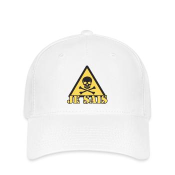 JE SAIS - Casquette Flexfit - blanc - Devant