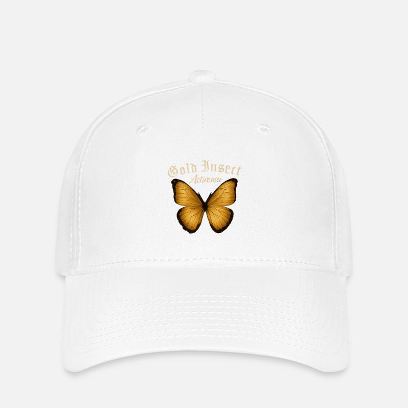 Golden Butterfly Fans Active Gift Idea - Flexfit Cap - white
