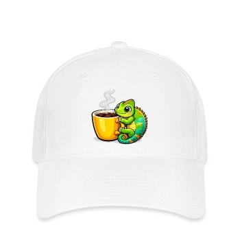 Coffee Dragon Cuddle - Flexfit Cap - white - Front