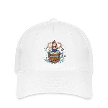 Eisbaden Frau - Flexfit Cap - Weiß - Vorne