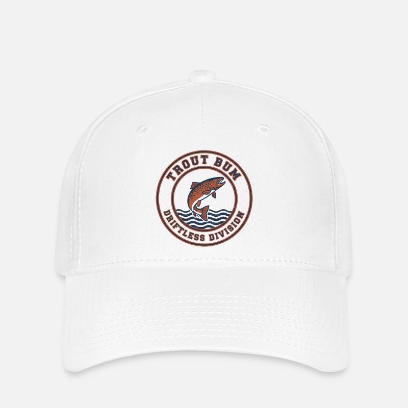 Trout Bum Driftless Division - Flexfit Cap - white