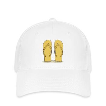 Sunny Beach Flip-Flops - Flexfit Cap - Weiß - Vorne