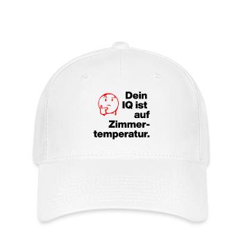 TON QI EST À TEMPÉRATURE AMBIANTE. SARCASME ESPIÈGLE - Casquette Flexfit - blanc - Devant