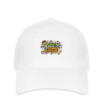 Football born – school forced - Flexfit Cap - white - Front