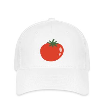 Vivid Tomato Minimalist Pop - Flexfit Cap - white - Front
