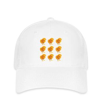 Fans de poulets - - Coq - Poussins - Casquette Flexfit - blanc - Devant