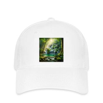Cascade des rêves - Casquette Flexfit - blanc - Devant