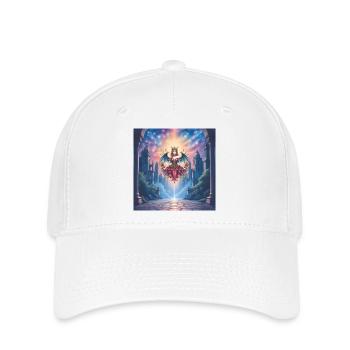 Winged Queen in Celestial Portal - Flexfit Cap - white - Front