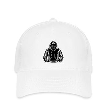 Kapuzenpullover - Flexfit Cap - Weiß - Vorne