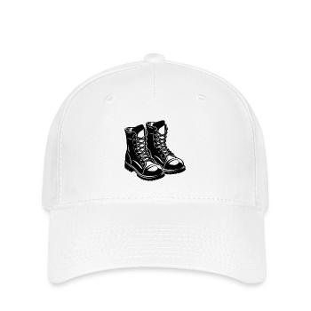 Bottes de combat - Casquette Flexfit - blanc - Devant