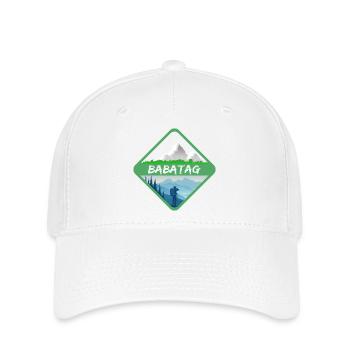Babatag en tant que montagnes - Casquette Flexfit - blanc - Devant