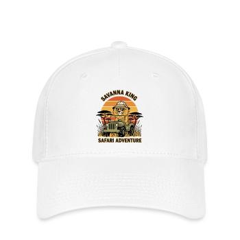 Lion Safari Savanna King Safari Adventure - Casquette Flexfit - blanc - Devant