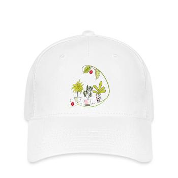 Blumen Fantasie - Flexfit Cap - Weiß - Vorne