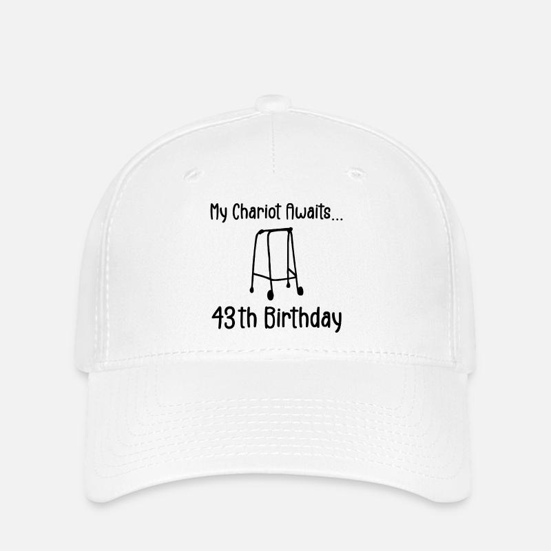 43. Geburtstagsparty Lustige 43-jährige Geburtstagsfeier - Flexfit Cap - Weiß