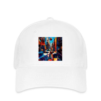 Colorful Street Maze with Balloons - Flexfit Cap - white - Front
