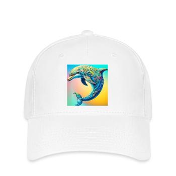 dauphin - Casquette Flexfit - blanc - Devant