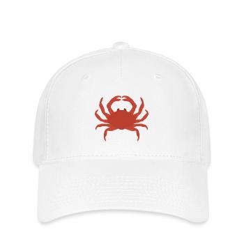 Crimson Crab Silhouette - Flexfit Cap - white - Front
