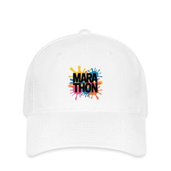 Color Splash Marathon - Flexfit Cap - white - Front