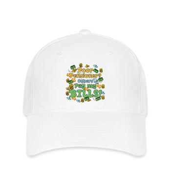 Poor Pensioner? Andere zahlen meine Rechnungen! - Flexfit Cap - Weiß - Vorne