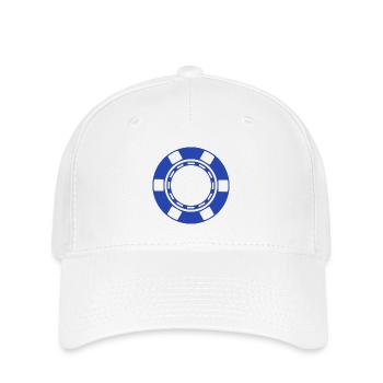 Pièce de casino - Casquette Flexfit - blanc - Devant