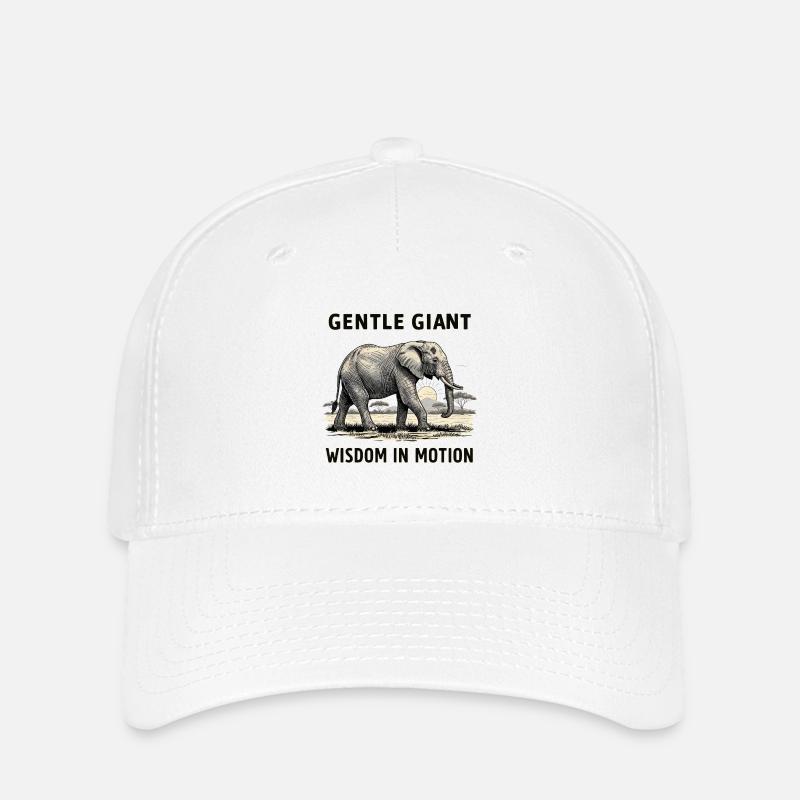 Elefant - Flexfit Cap - Weiß