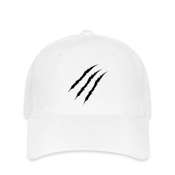 krallen - Flexfit Cap - Weiß - Vorne