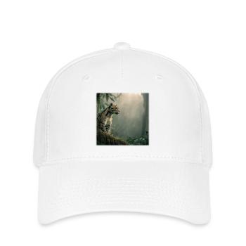 Clouded leopard in the cloud forest Majestic animal - Flexfit Cap - white - Front