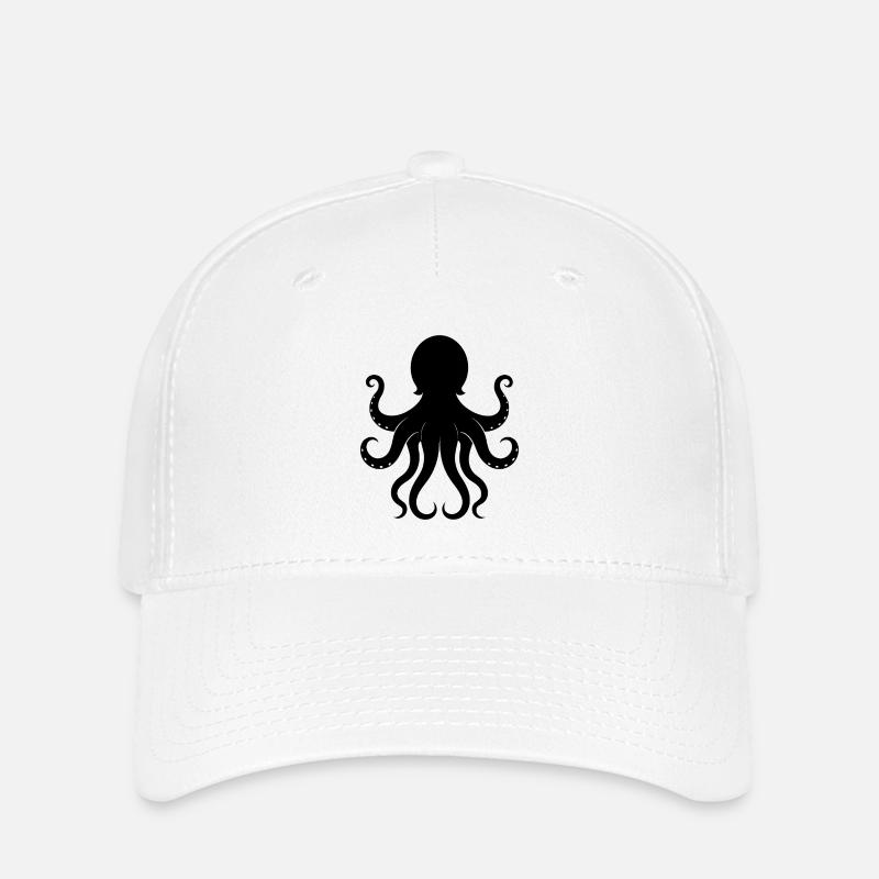 Octopus - Flexfit Cap - white