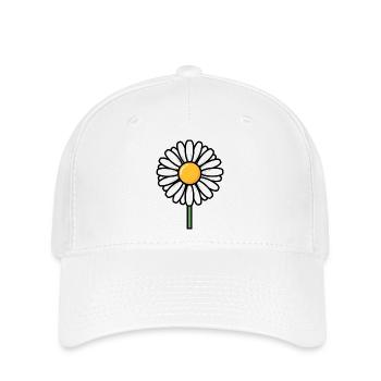 Gänseblümchen - Flexfit Cap - Weiß - Vorne