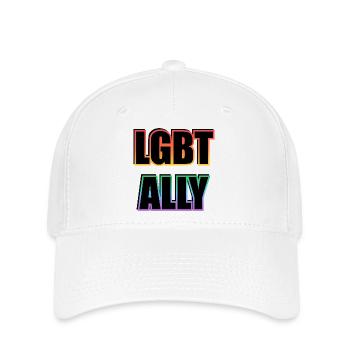 La fierté alliée LGBTQ - Casquette Flexfit - blanc - Devant