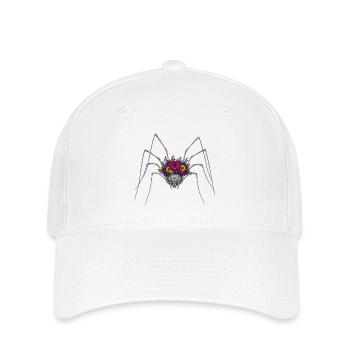 Blühende Spinnenkrone - Flexfit Cap - Weiß - Vorne