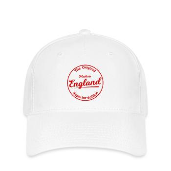 Rouge Original Stamp England - Casquette Flexfit - blanc - Devant