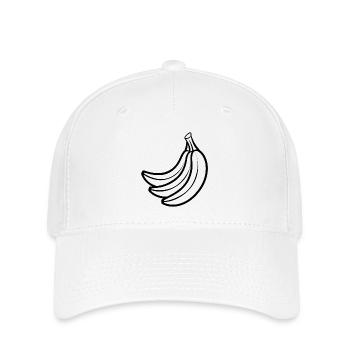 Bananes - Casquette Flexfit - blanc - Devant