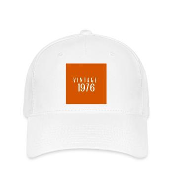 VINTAGE 1976 - Retro Orange - Flexfit Cap - white - Front