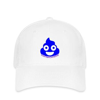 Blue Poop Glow - Flexfit Cap - Weiß - Vorne
